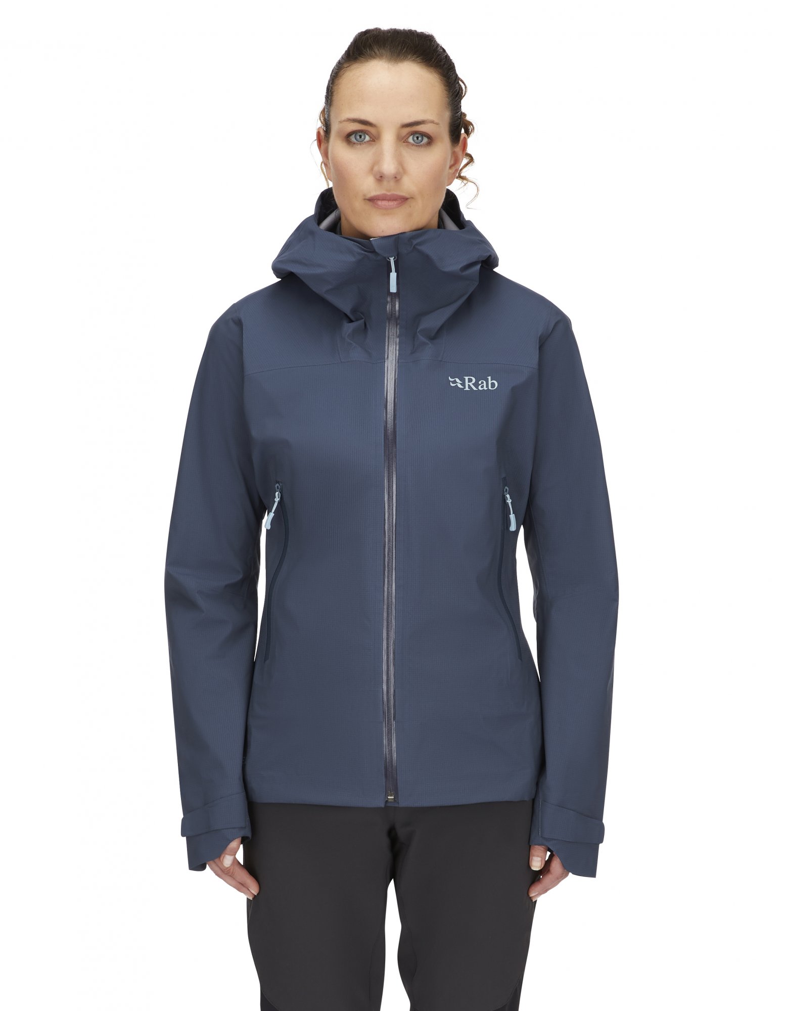 RAB DOWNPOUR LIGHT DÁMSKÁ NEPROMOKAVÁ BUNDA Tempest Blue