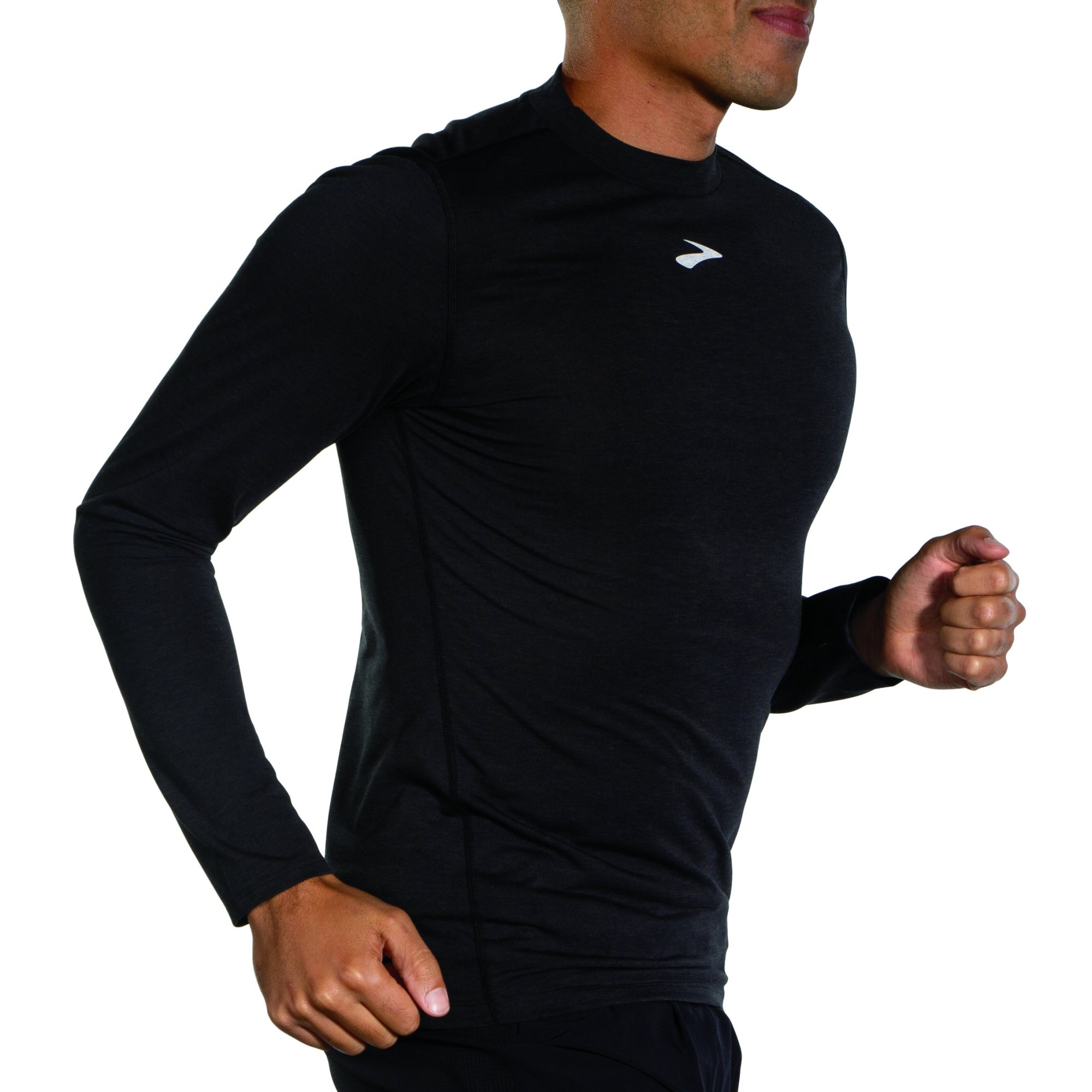 BROOKS High Point Long Sleeve M Černá