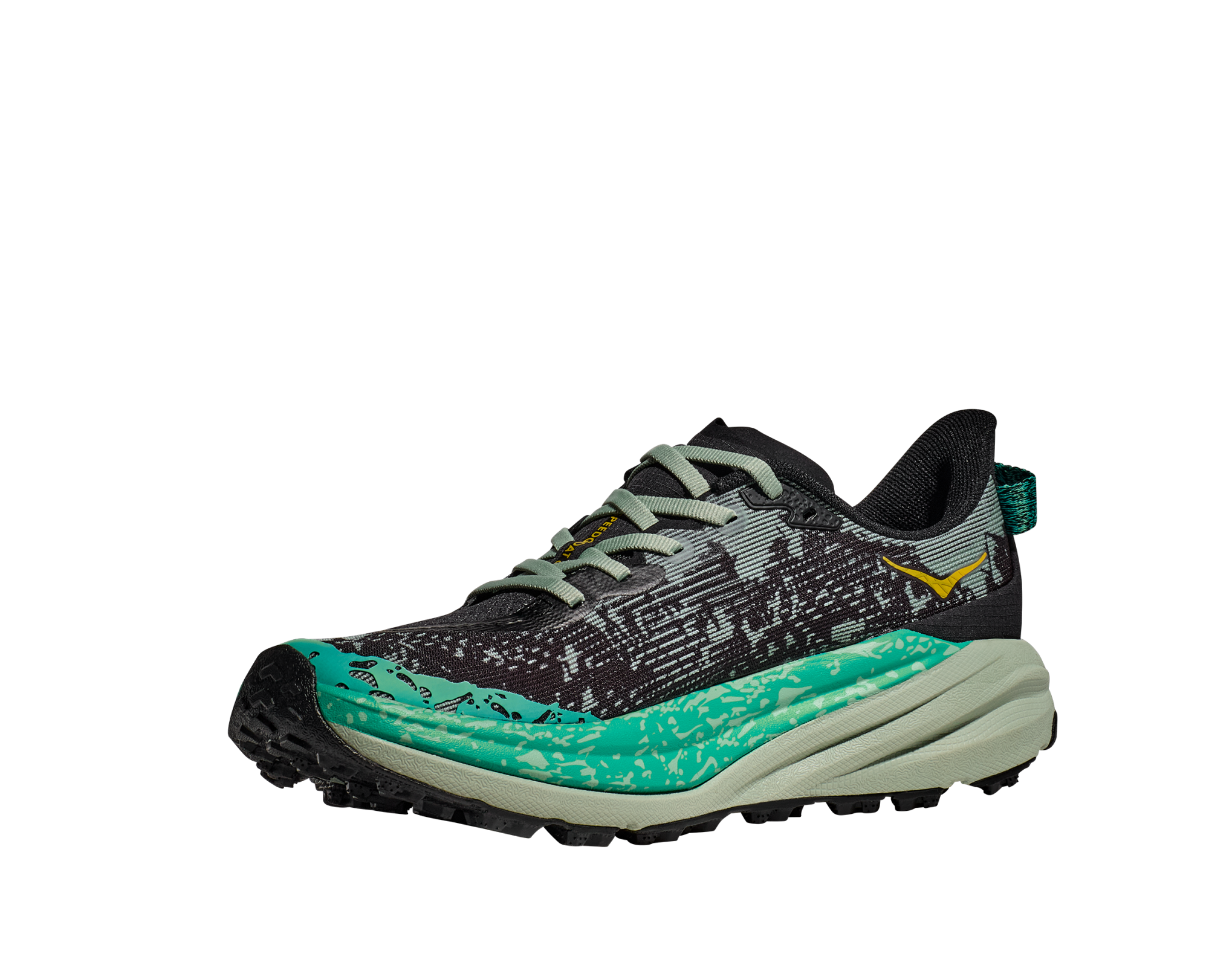 HOKA SPEEDGOAT 6 W BLACK / ALOE VERA