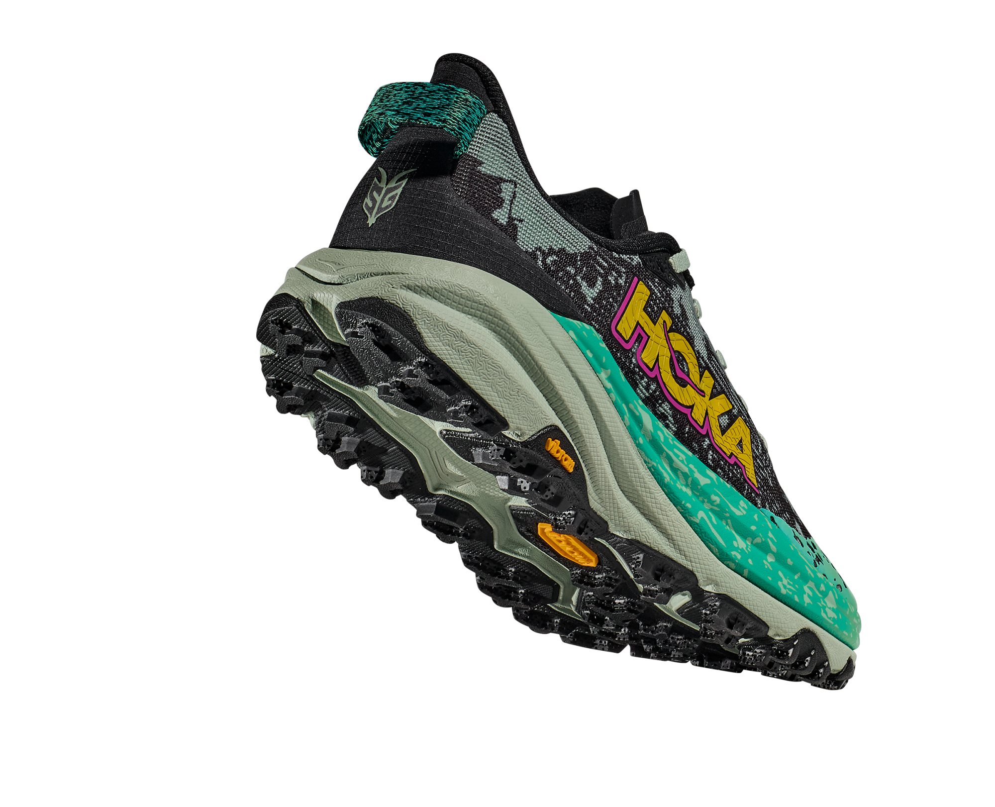 HOKA SPEEDGOAT 6 W BLACK / ALOE VERA