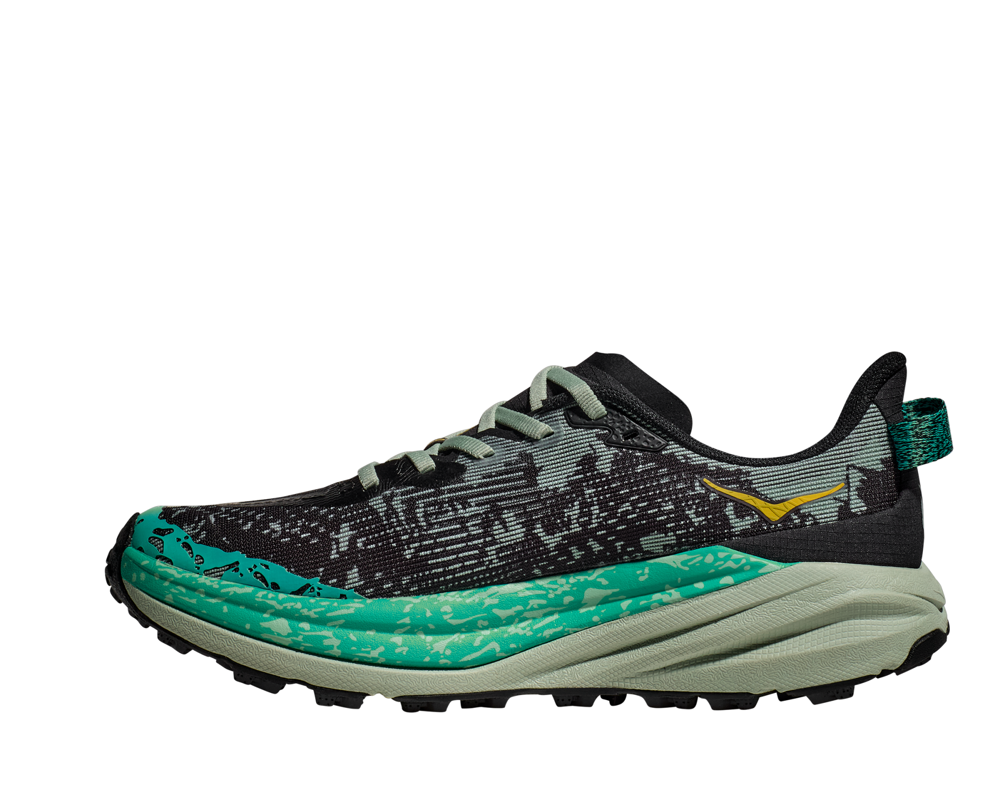 HOKA SPEEDGOAT 6 W BLACK / ALOE VERA