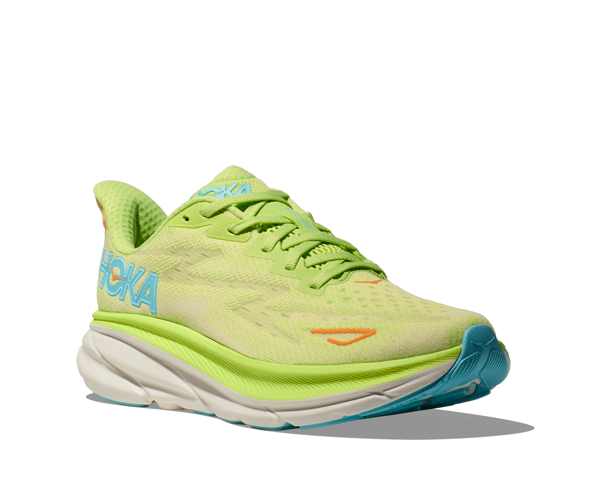 HOKA CLIFTON 9 W LETTUCE / SOLAR FLARE