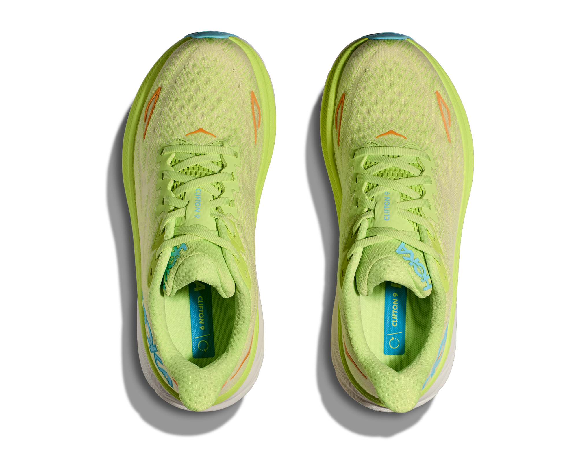 HOKA CLIFTON 9 W LETTUCE / SOLAR FLARE