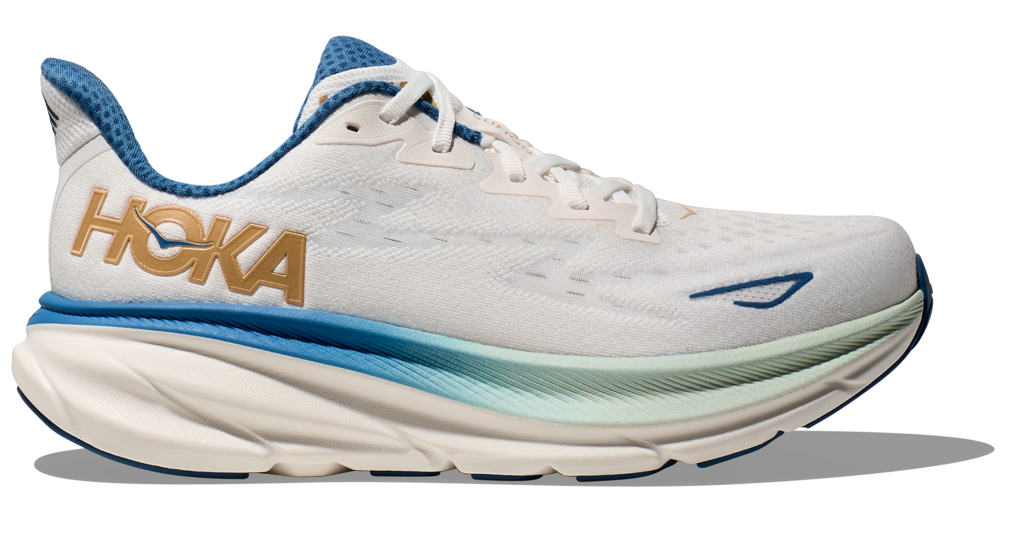 HOKA CLIFTON 9 M FROST/GOLD