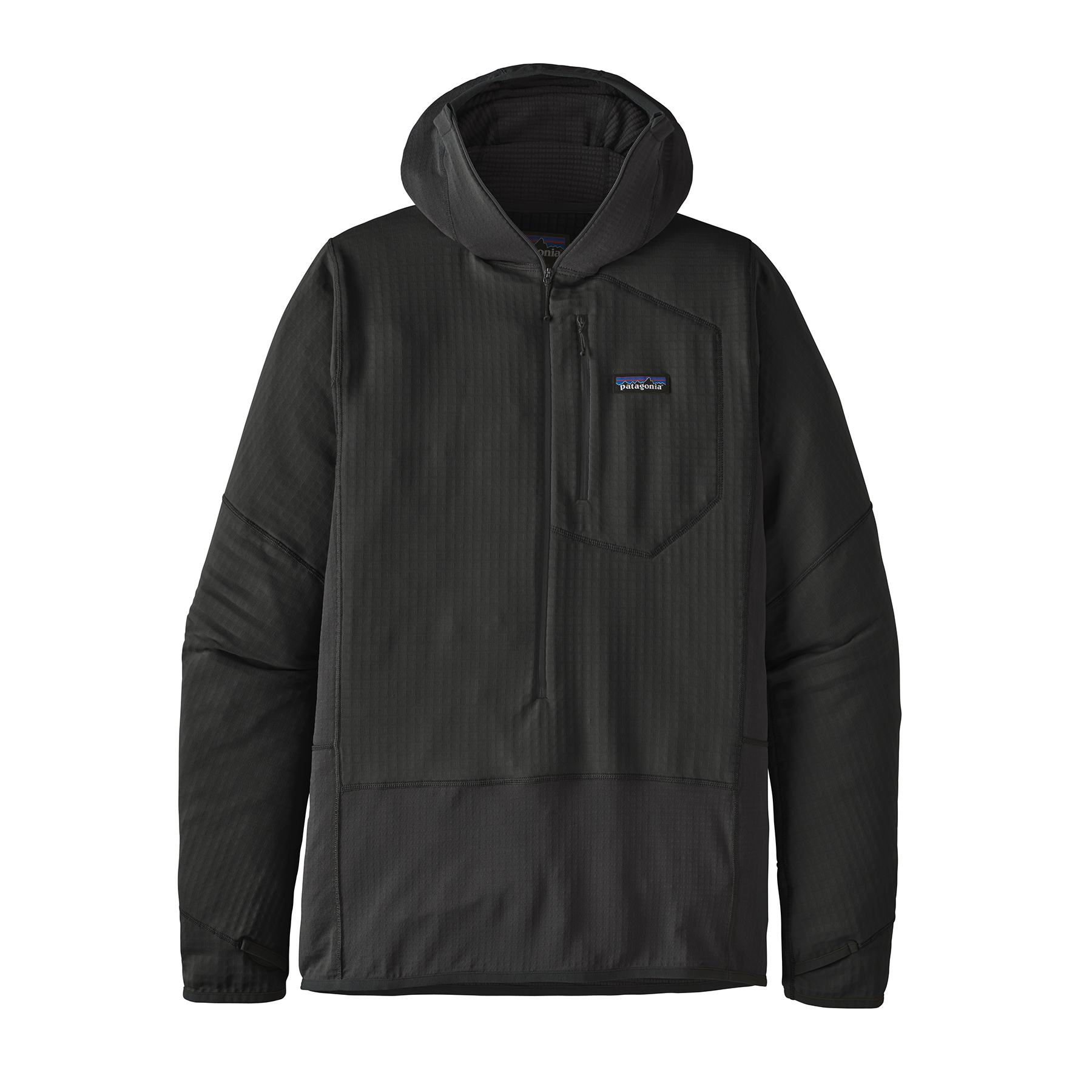 PATAGONIA R1® Fleece Pullover Hoody Black