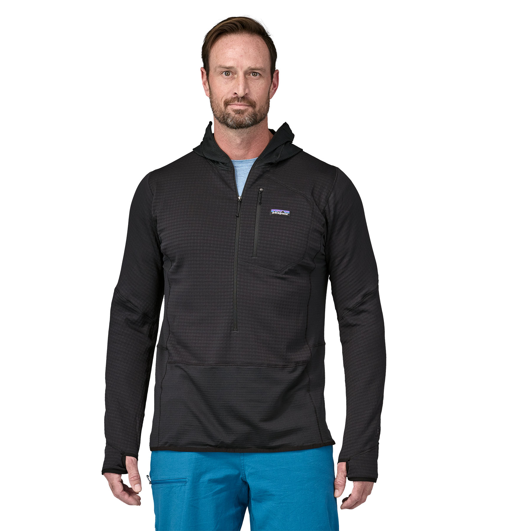 PATAGONIA R1® Fleece Pullover Hoody Black