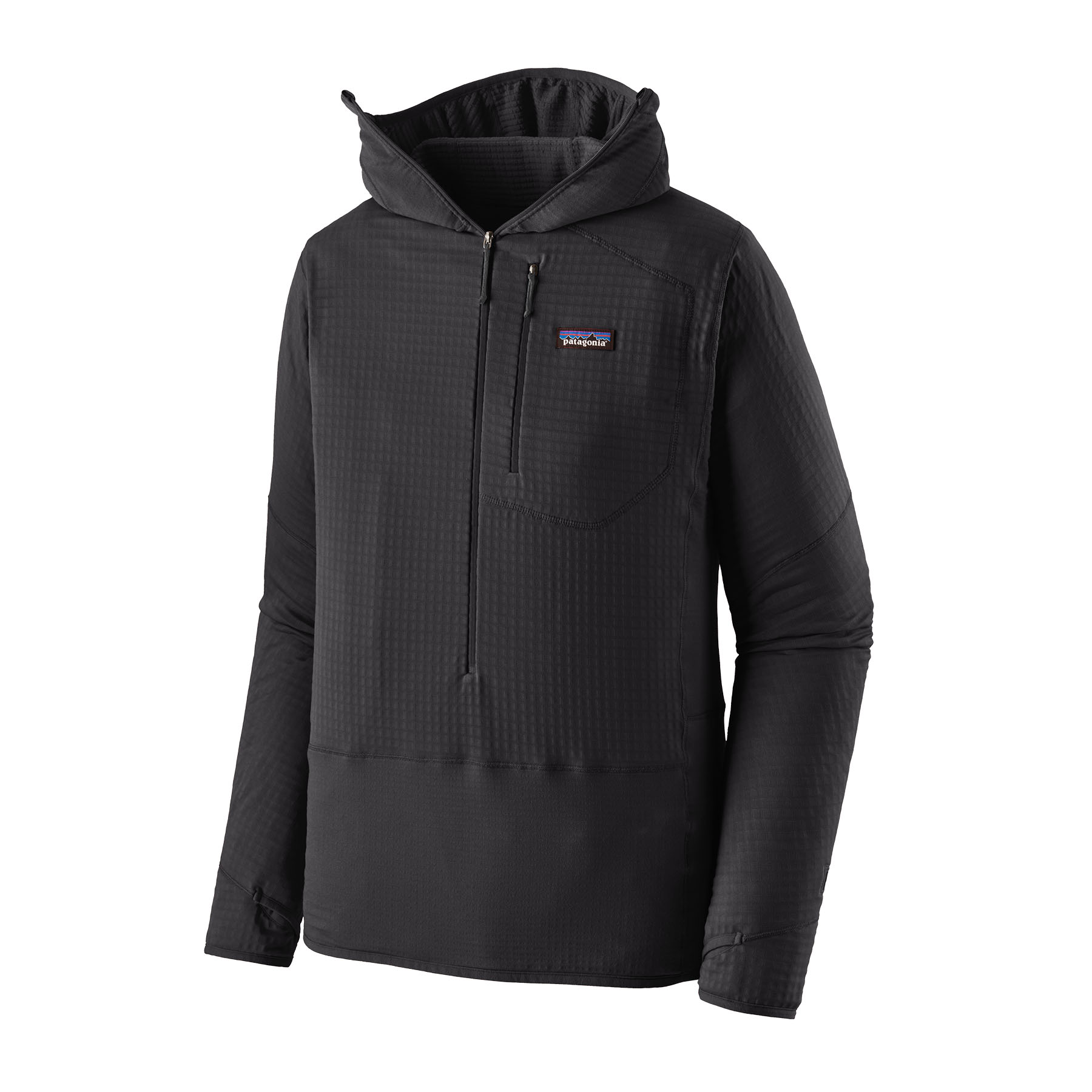 PATAGONIA R1® Fleece Pullover Hoody Black