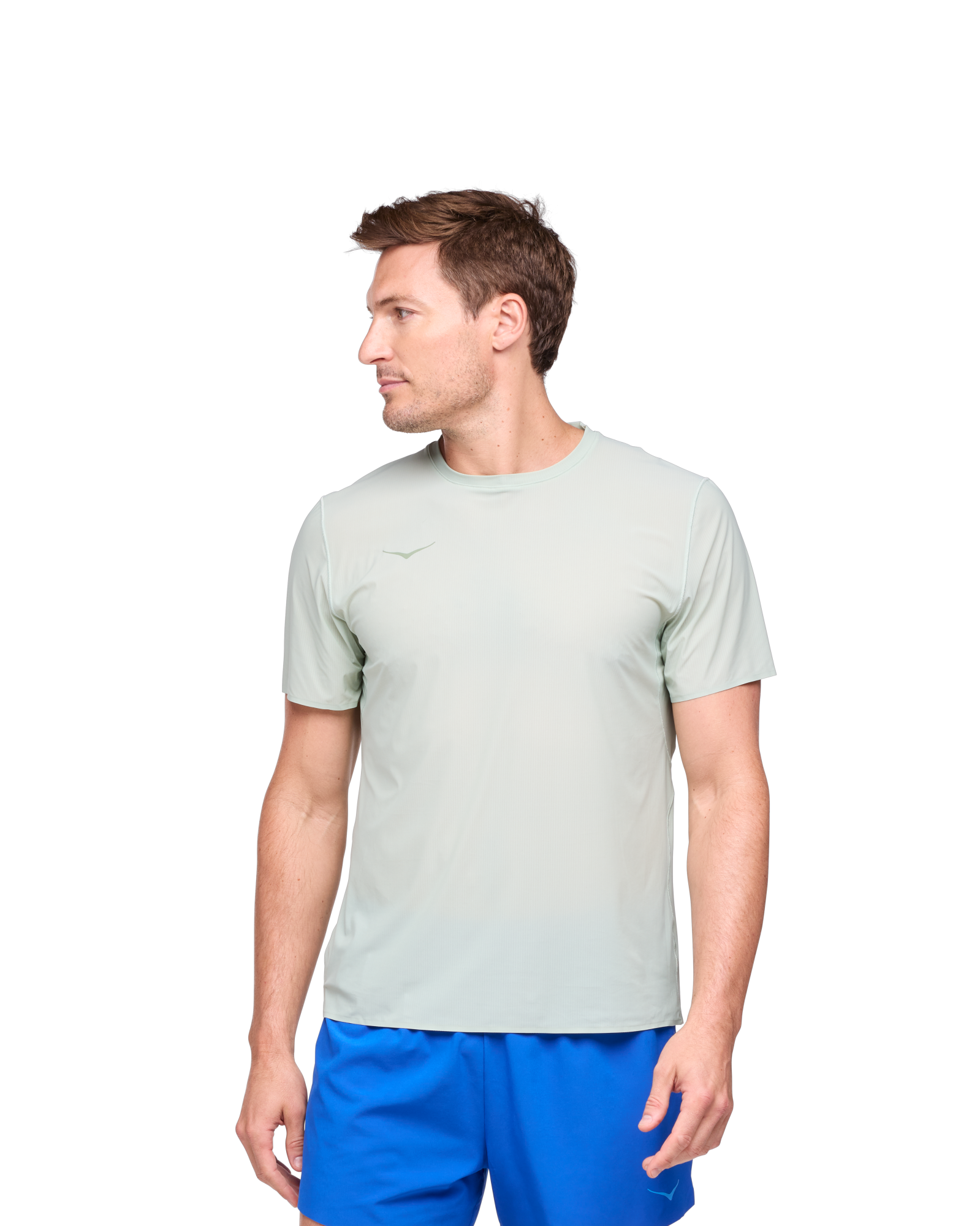 HOKA M AIROLITE RUN SHORT SLEEVE ALOE VERA