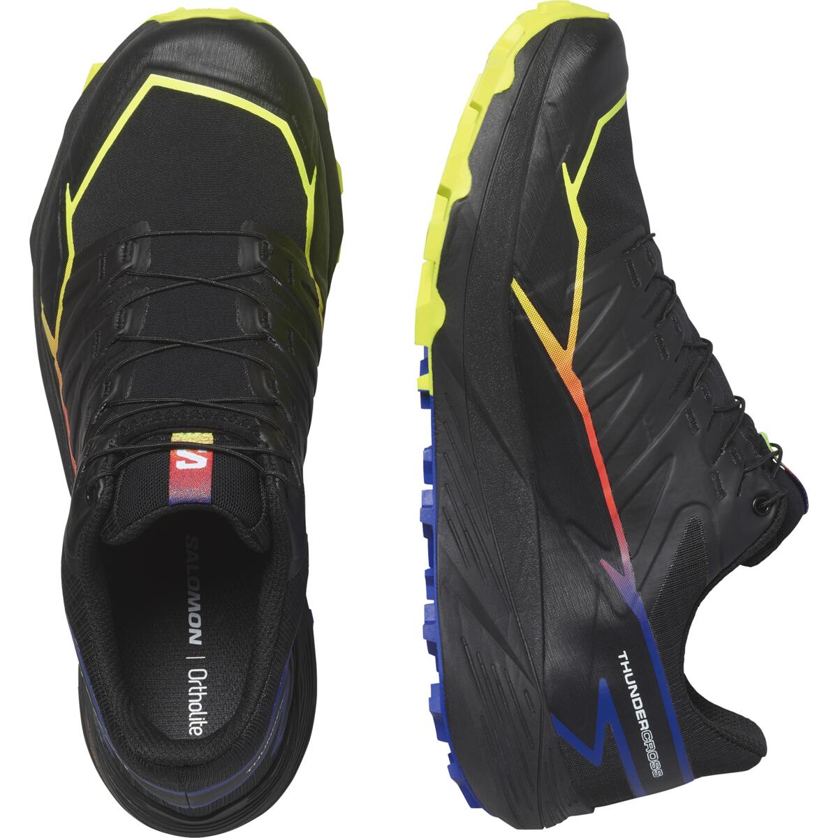 SALOMON THUNDERCROSS GORE-TEX BLUE FIRE Black / Surf The Web / Safety Yellow