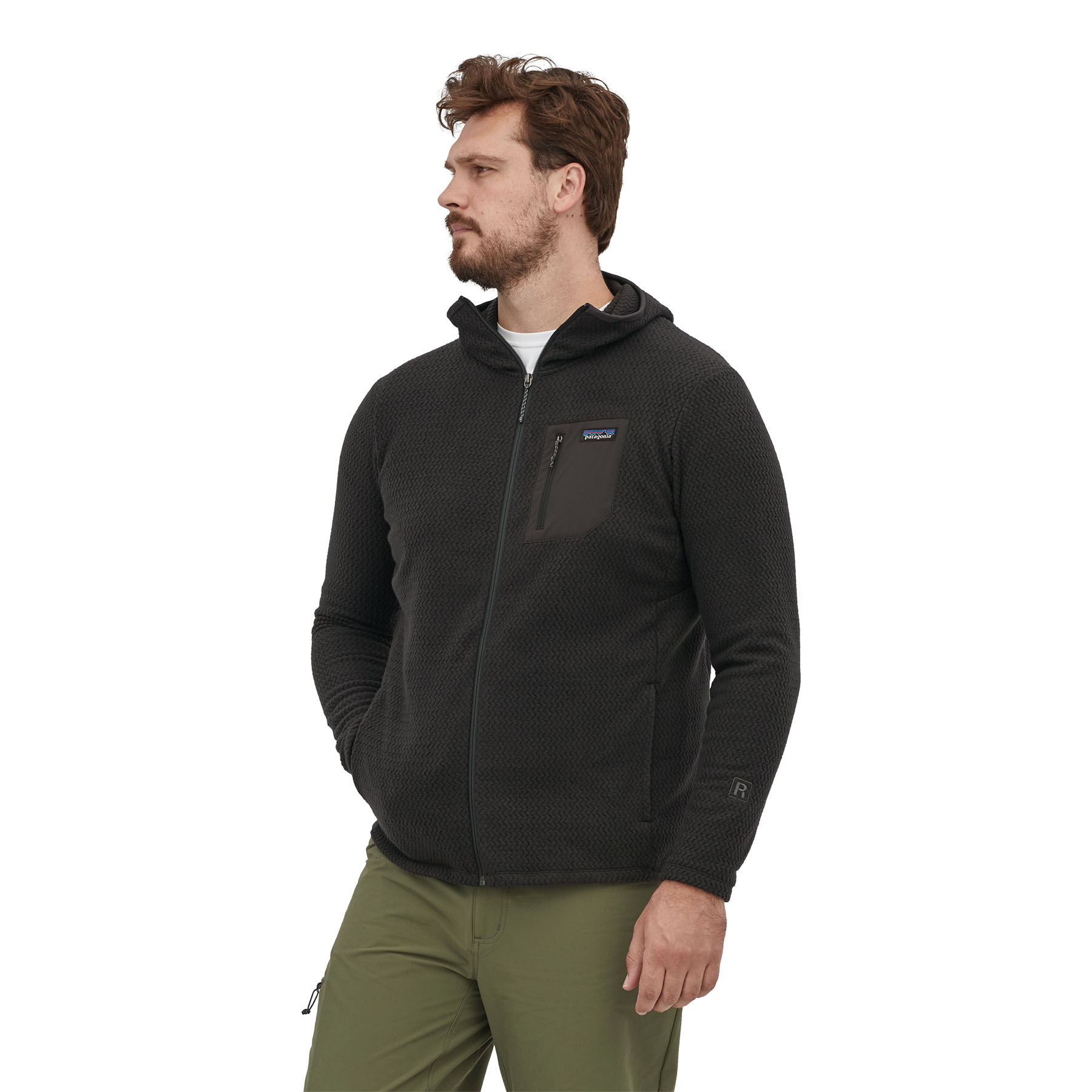 PATAGONIA Men's R1® Air Full-Zip Hoody Black