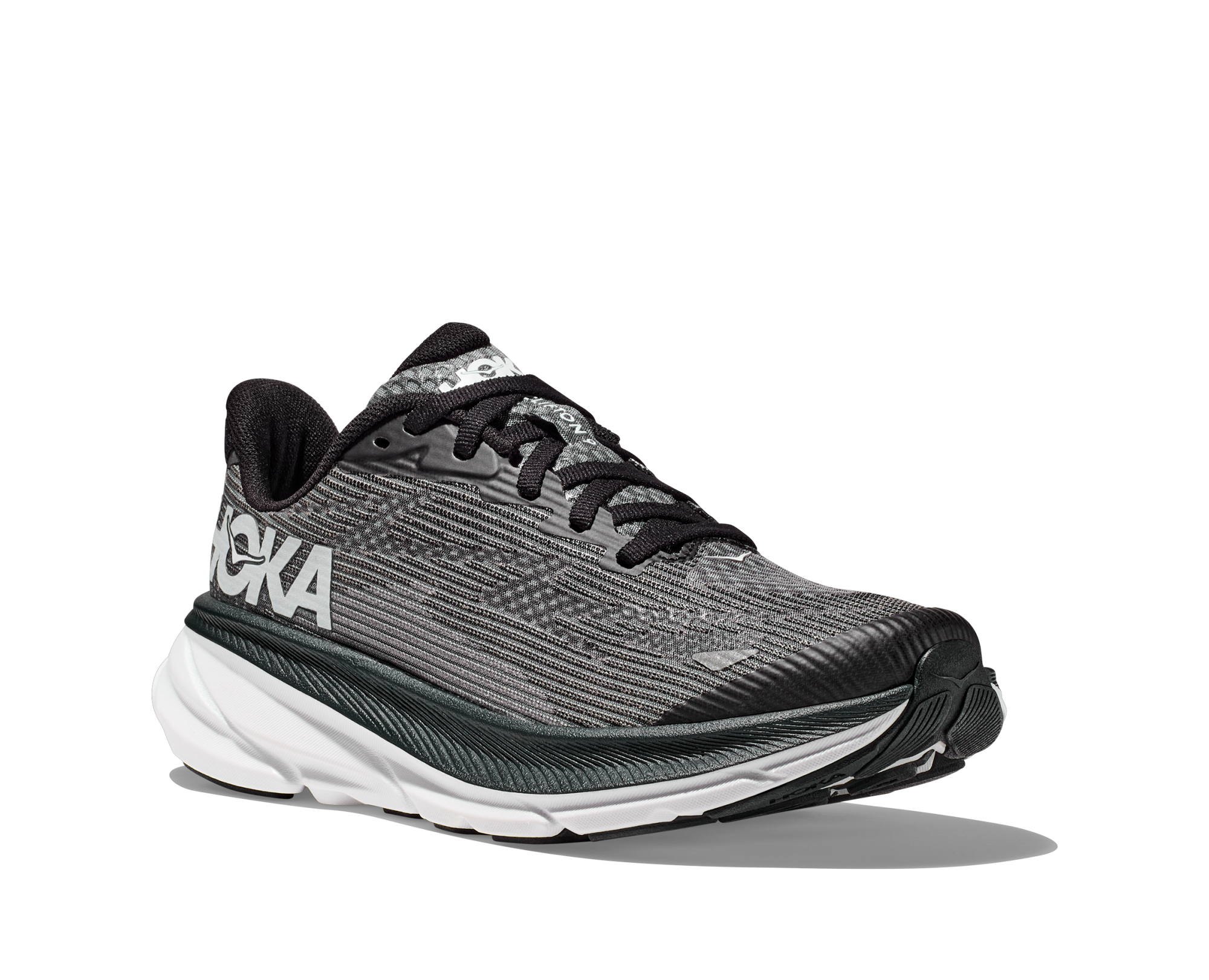 HOKA Clifton 9 Youth Black/White