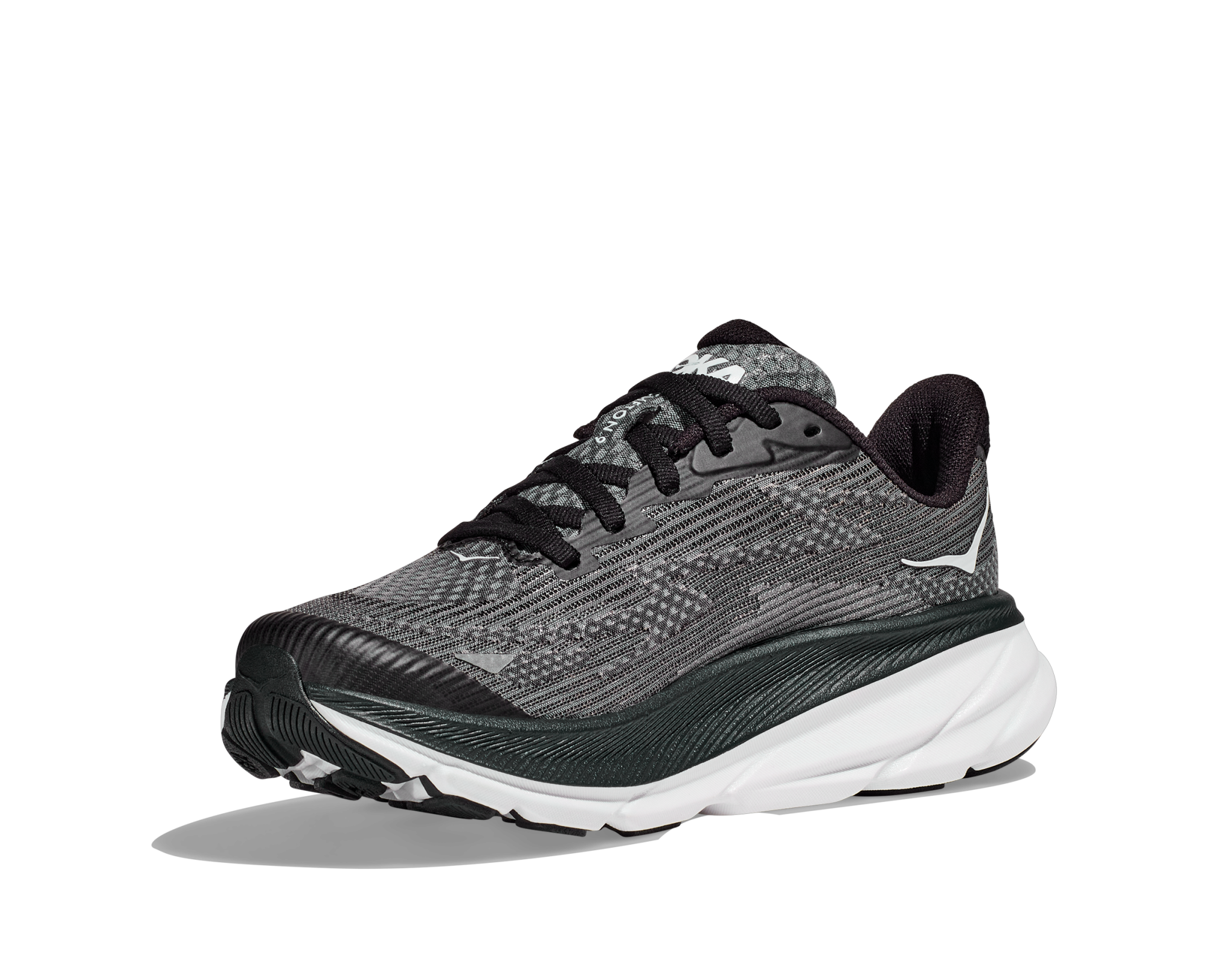 HOKA Clifton 9 Youth Black/White