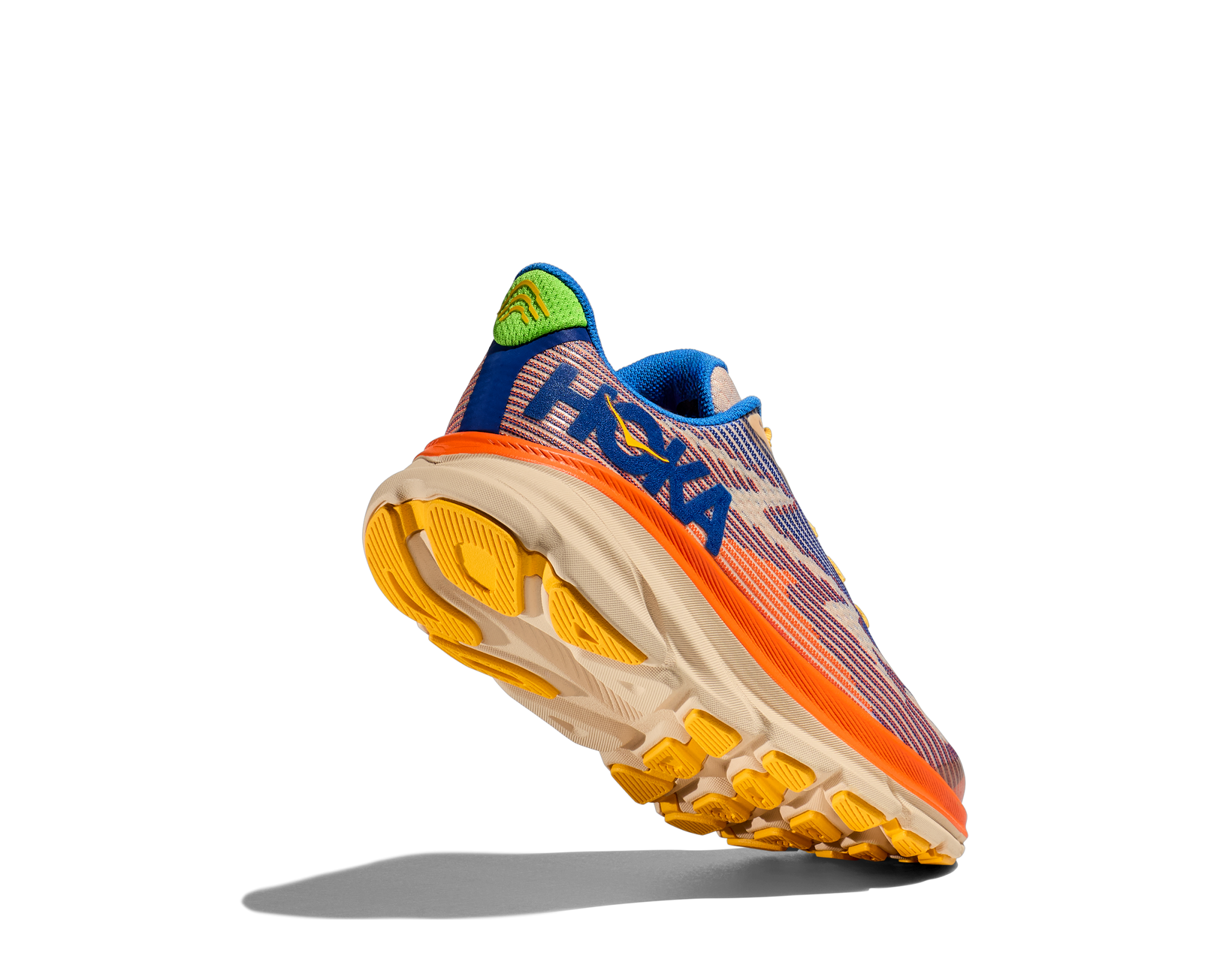 HOKA Clifton 9 Youth Ultramarine/Electric tangerine