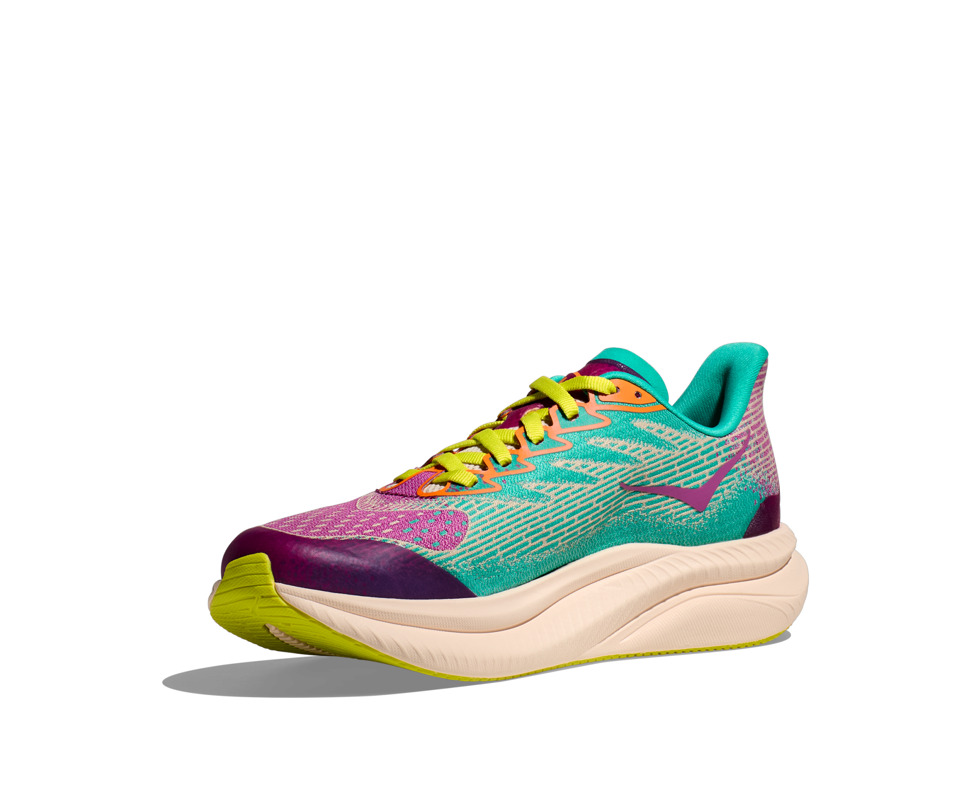 HOKA Mach 6 Youth Fuchsia/Electric aqua