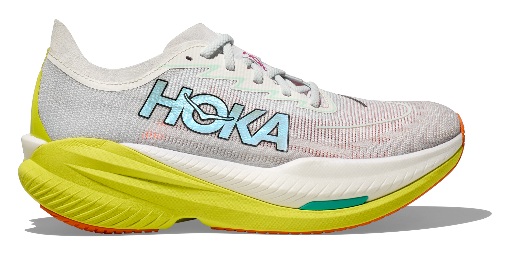 HOKA Mach X 2 Black / Electric aqua