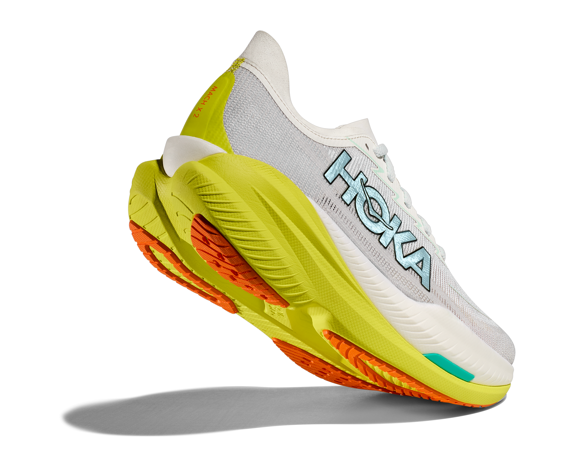 HOKA Mach X 2 Black / Electric aqua