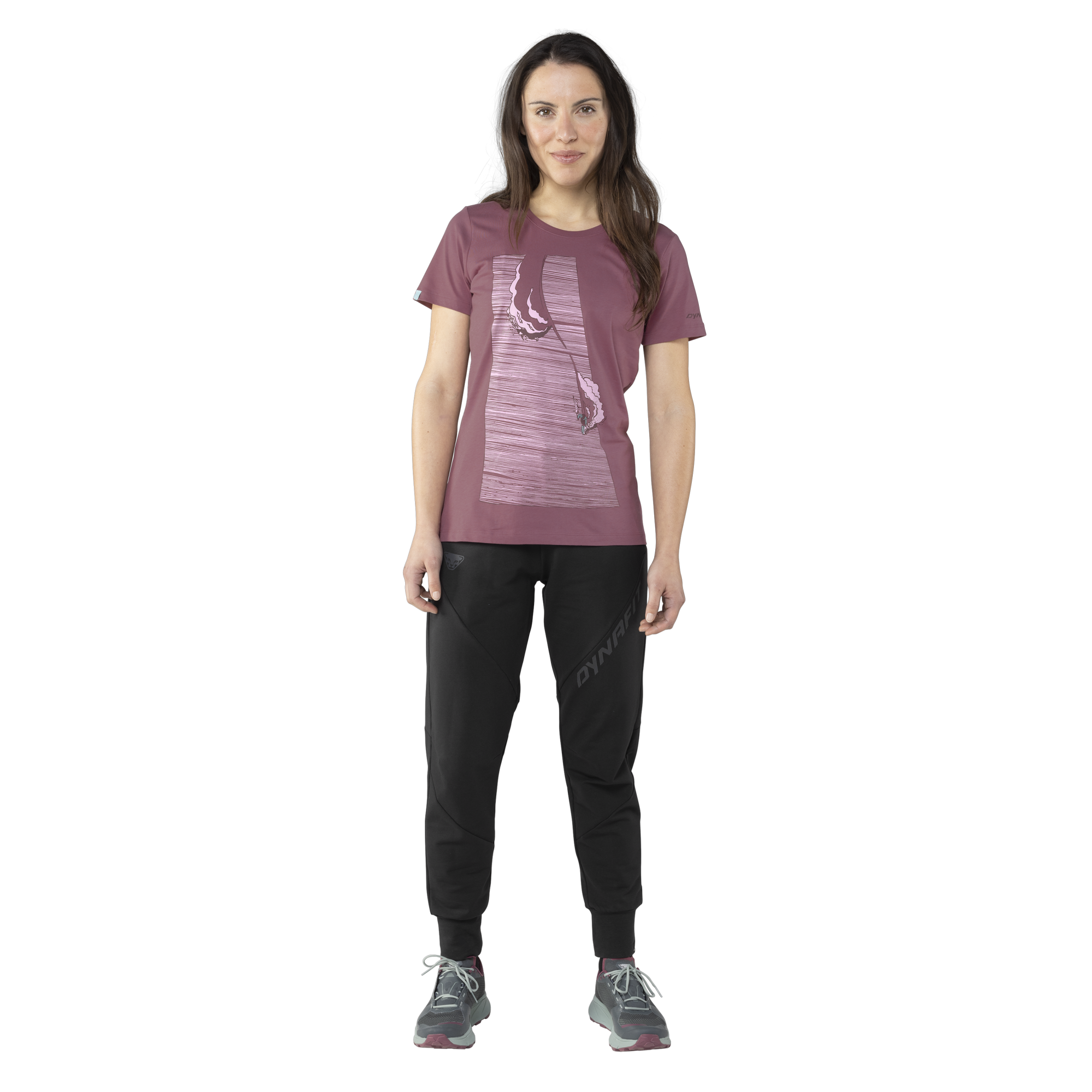 DYNAFIT Dynafit X Simon Charrière Tee Woman Dark Rose / Blue Turn 