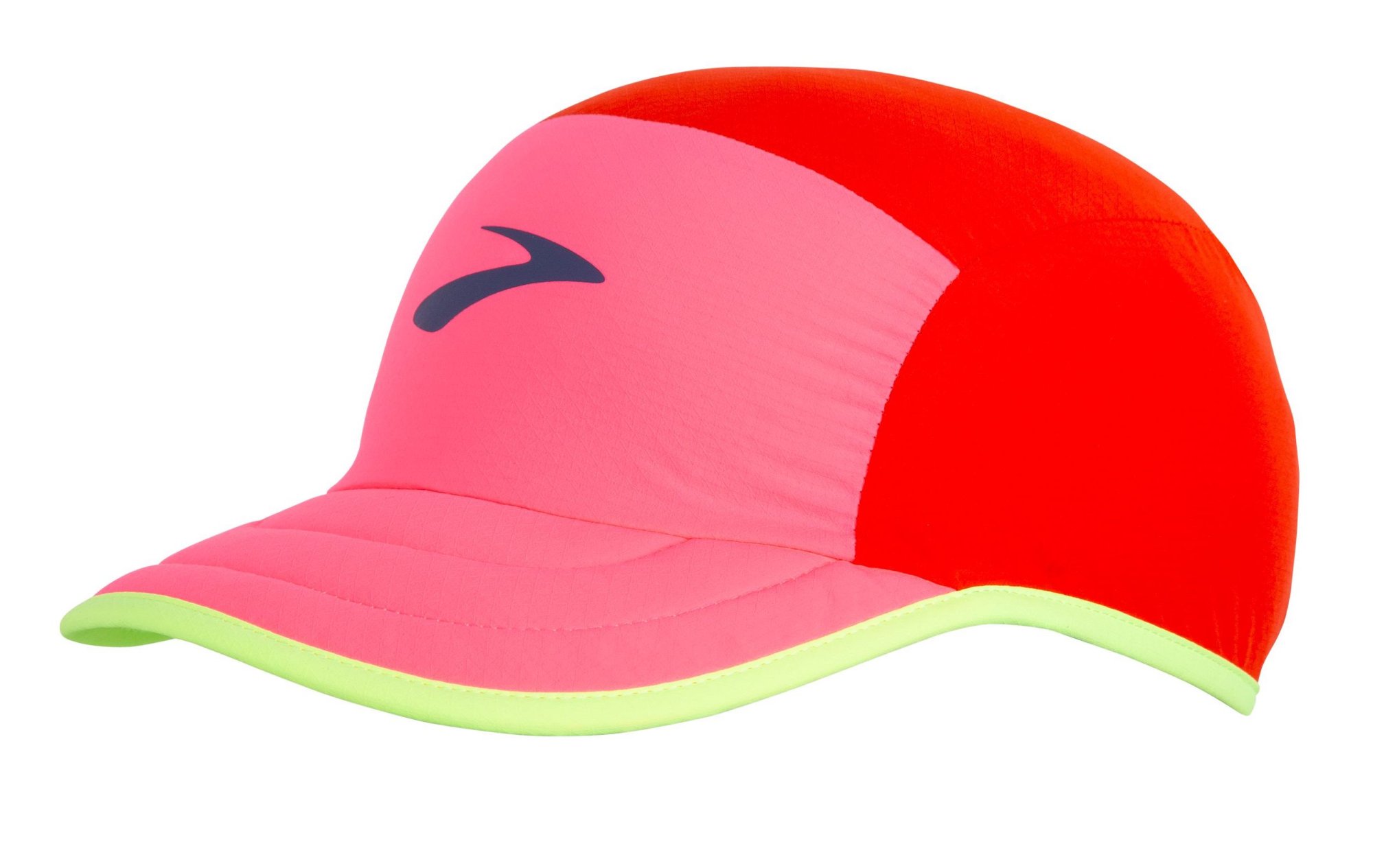 BROOKS Lightweight Packable Hat Cherry Tomato/Neo Pink