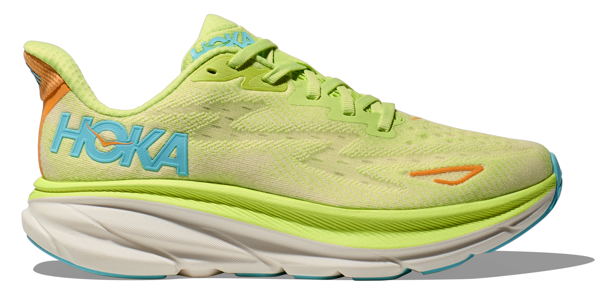 HOKA CLIFTON 9 W LETTUCE / SOLAR FLARE