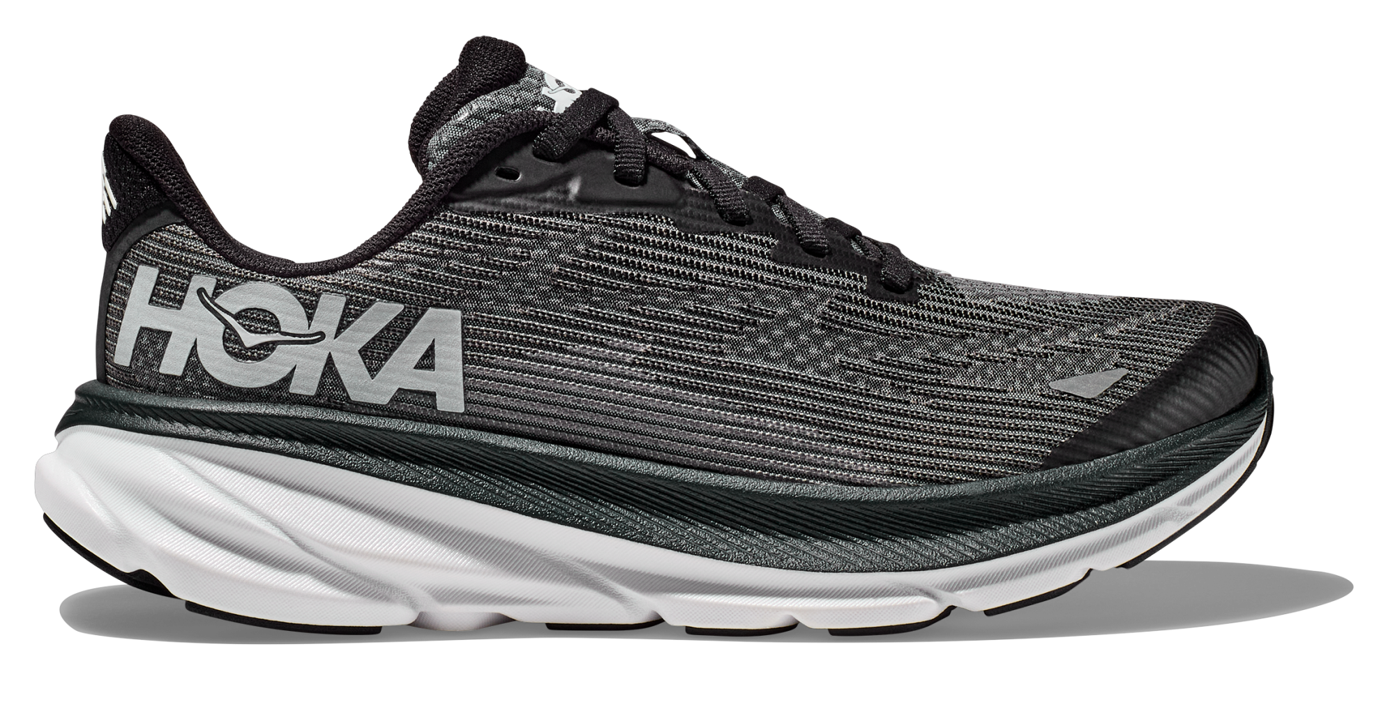 HOKA Clifton 9 Youth Black/White