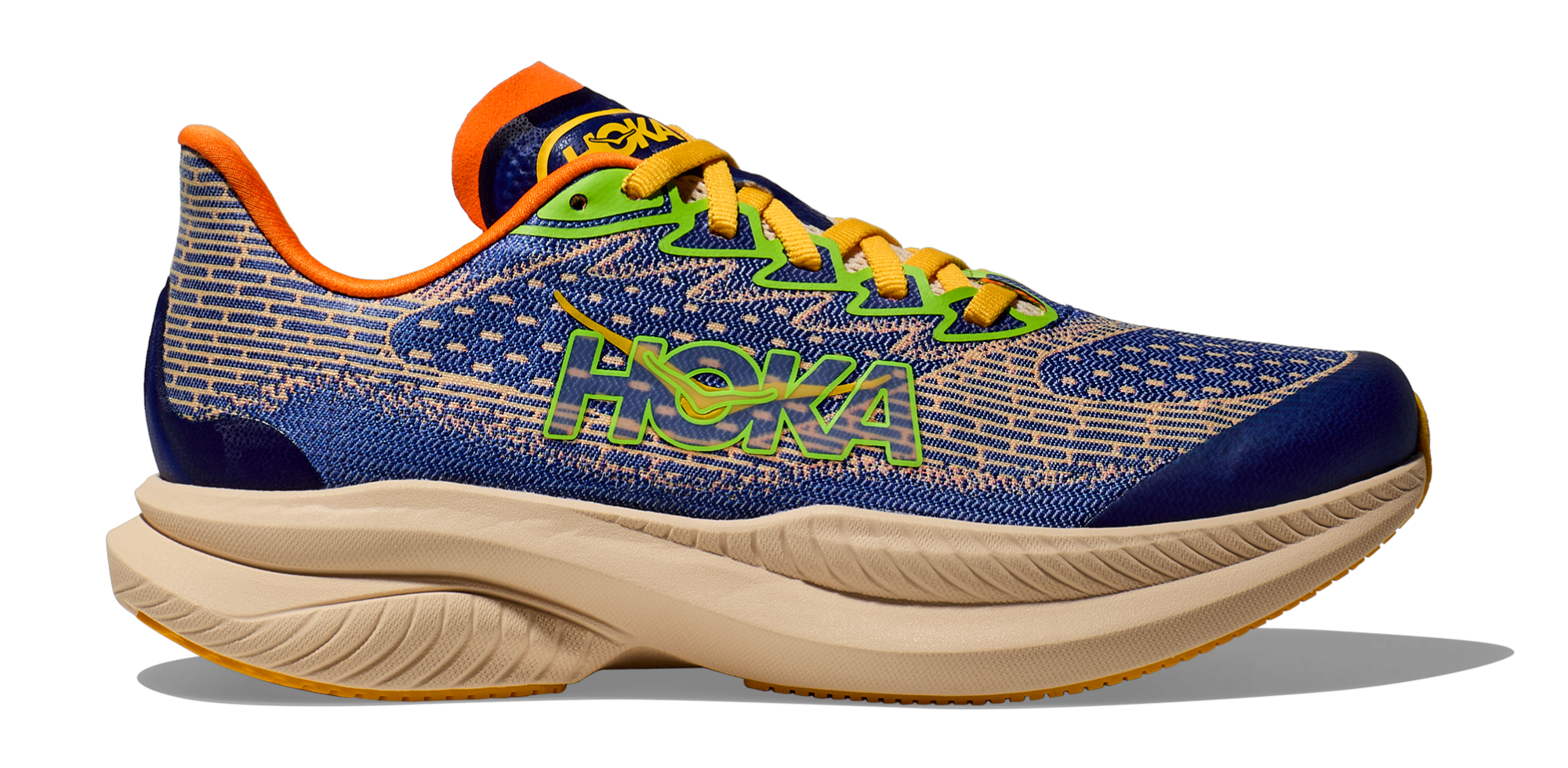 HOKA Mach 6 Youth Ultramarine/Electric Tangerine