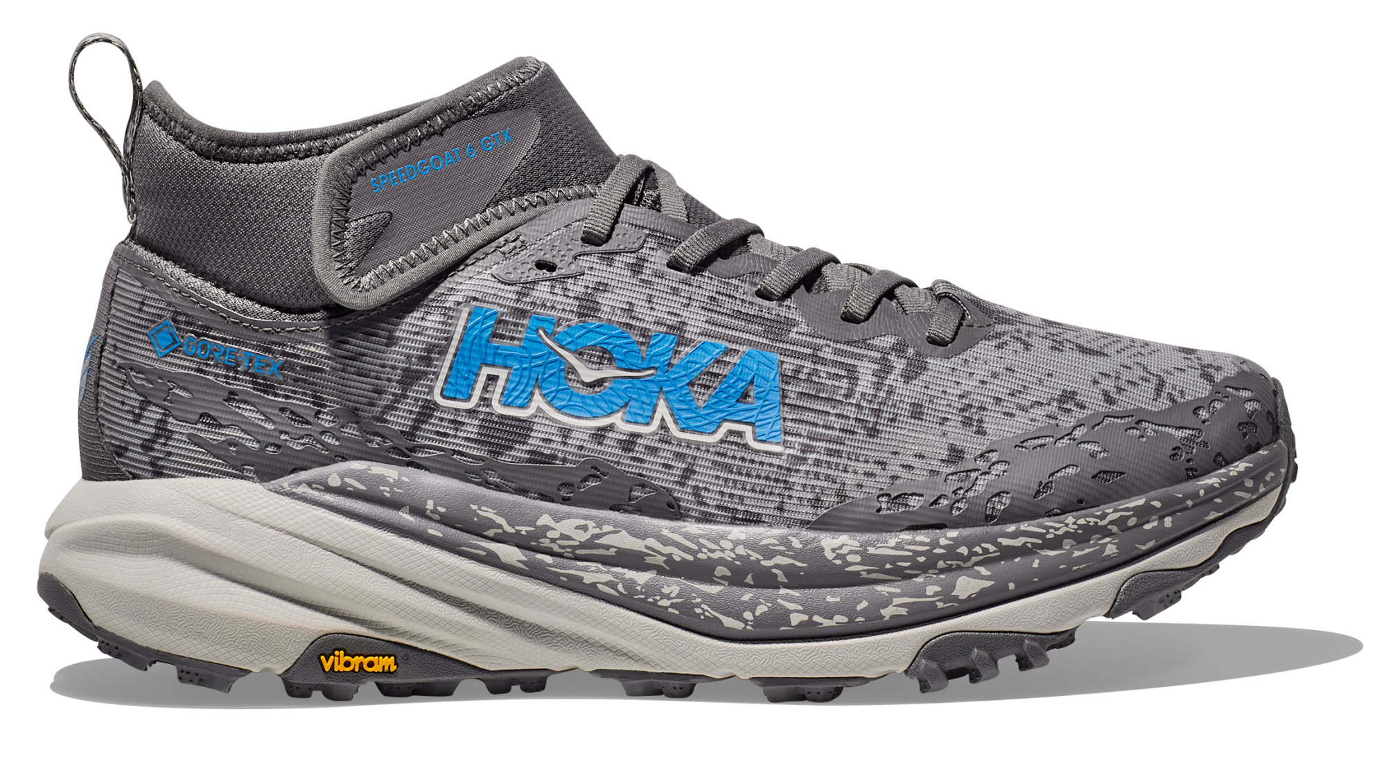 HOKA SPEEDGOAT 6 MID GTX M SATELLITE GREY / STARDUST