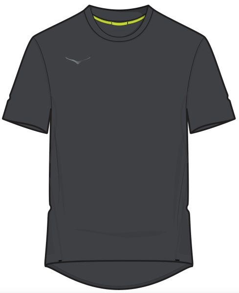 HOKA M AIROLITE RUN SHORT SLEEVE Black