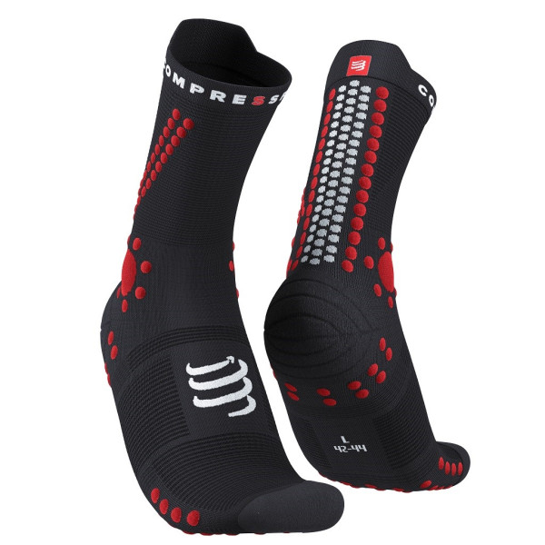 COMPRESSPORT PRO RACING SOCKS V4.0 TRAIL Black/Red