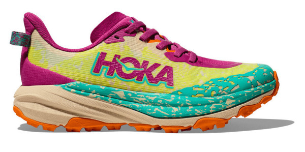 HOKA SPEEDGOAT 6 YOUTH Fuchsia/ Electric Aqua